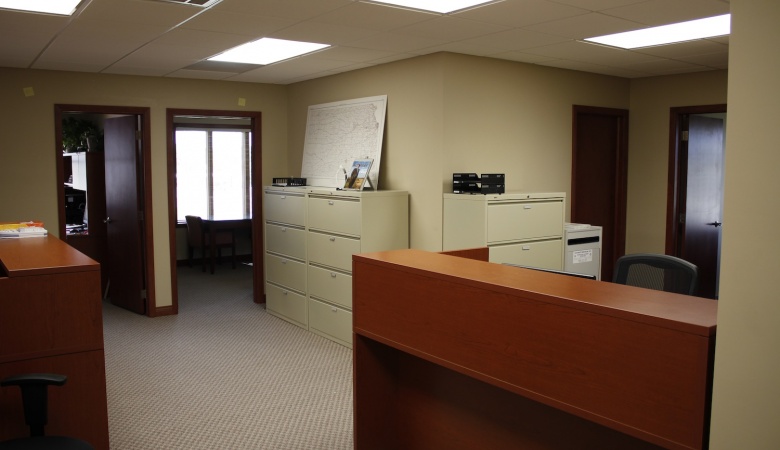 Office reception area