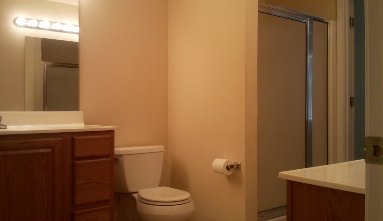 Bathroom sink & shower